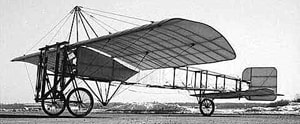 Classic Bleriot-style ultralight aircraft